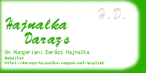 hajnalka darazs business card